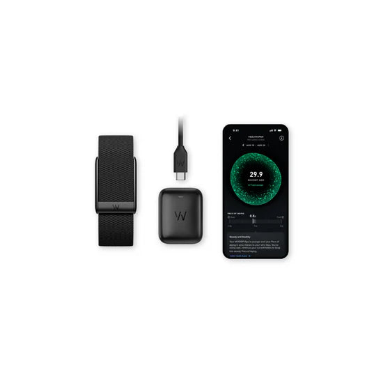Whoop 5.0 Superknit Obsidian Band (12 Month Life Subscription Included)