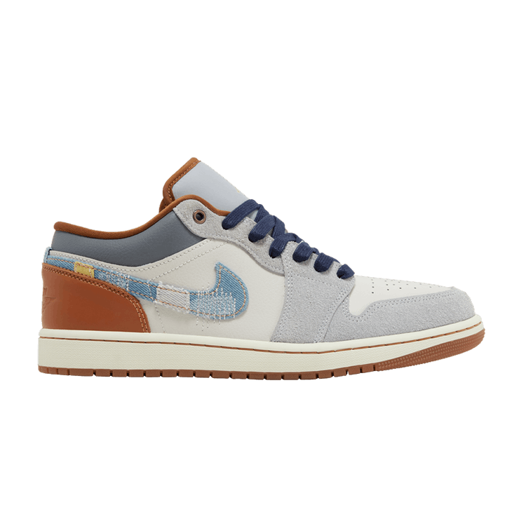 Jordan 1 Low 'Repaired Denim Swoosh'