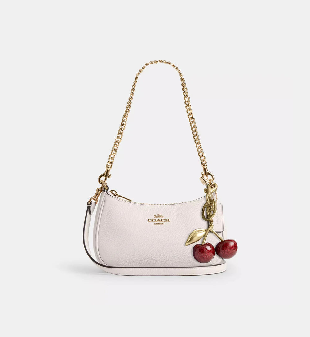 Coach Teri Mini Crossbody Bag 'Pebbled Leather Gold Black'