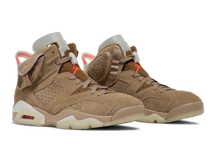 Air Jordan 6 Retro Travis Scott 'British Khaki'