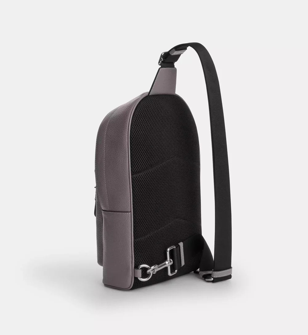 Coach West Pack 'Pebbled Leather Silver Graphite'