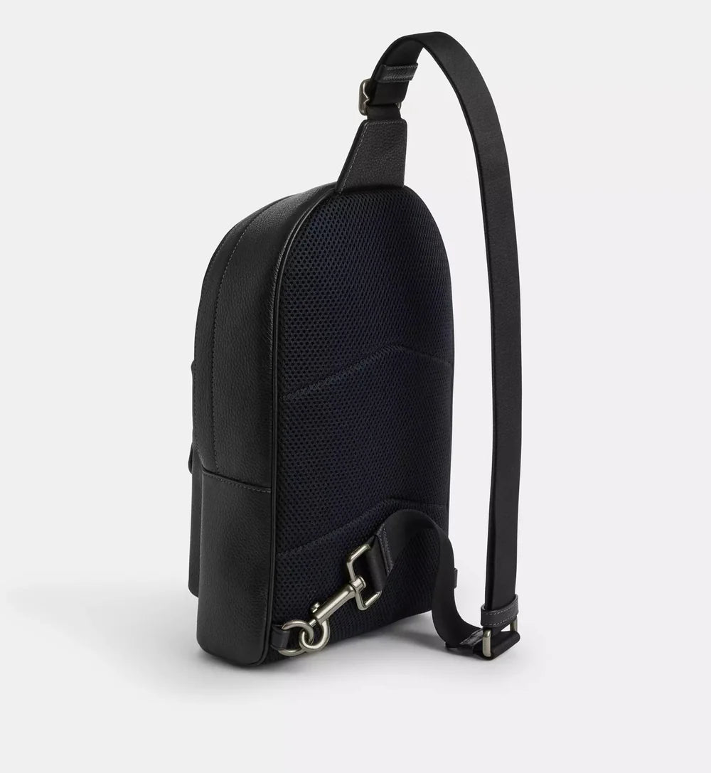 Coach West Pack 'Pebbled Leather Gunmetal Black'