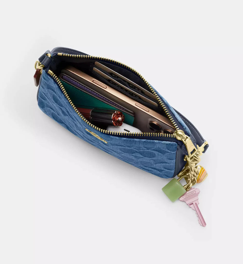 Coach Nolita 19 In Signature 'Denim Gold Indigo'