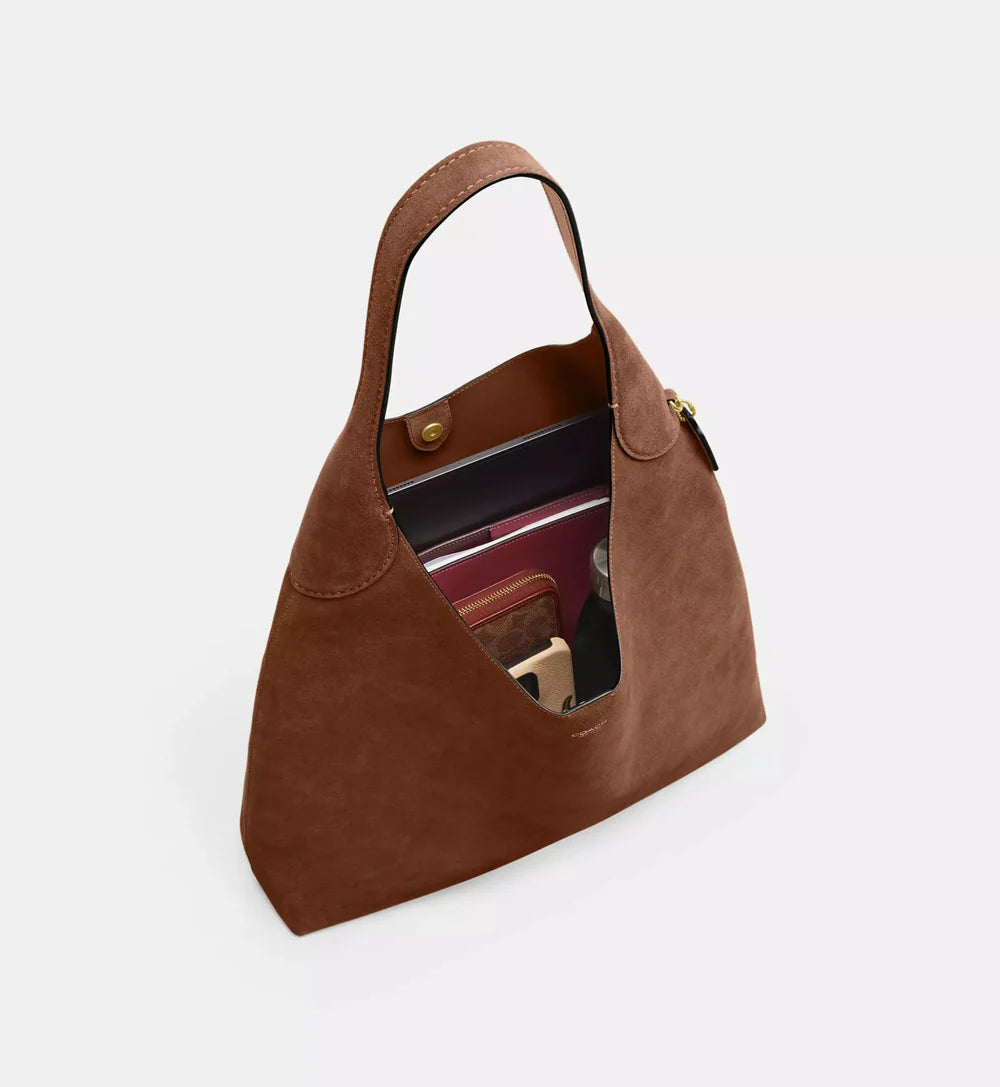Coach Brooklyn Shoulder Bag 39 'Suede Brass Warm Brown'