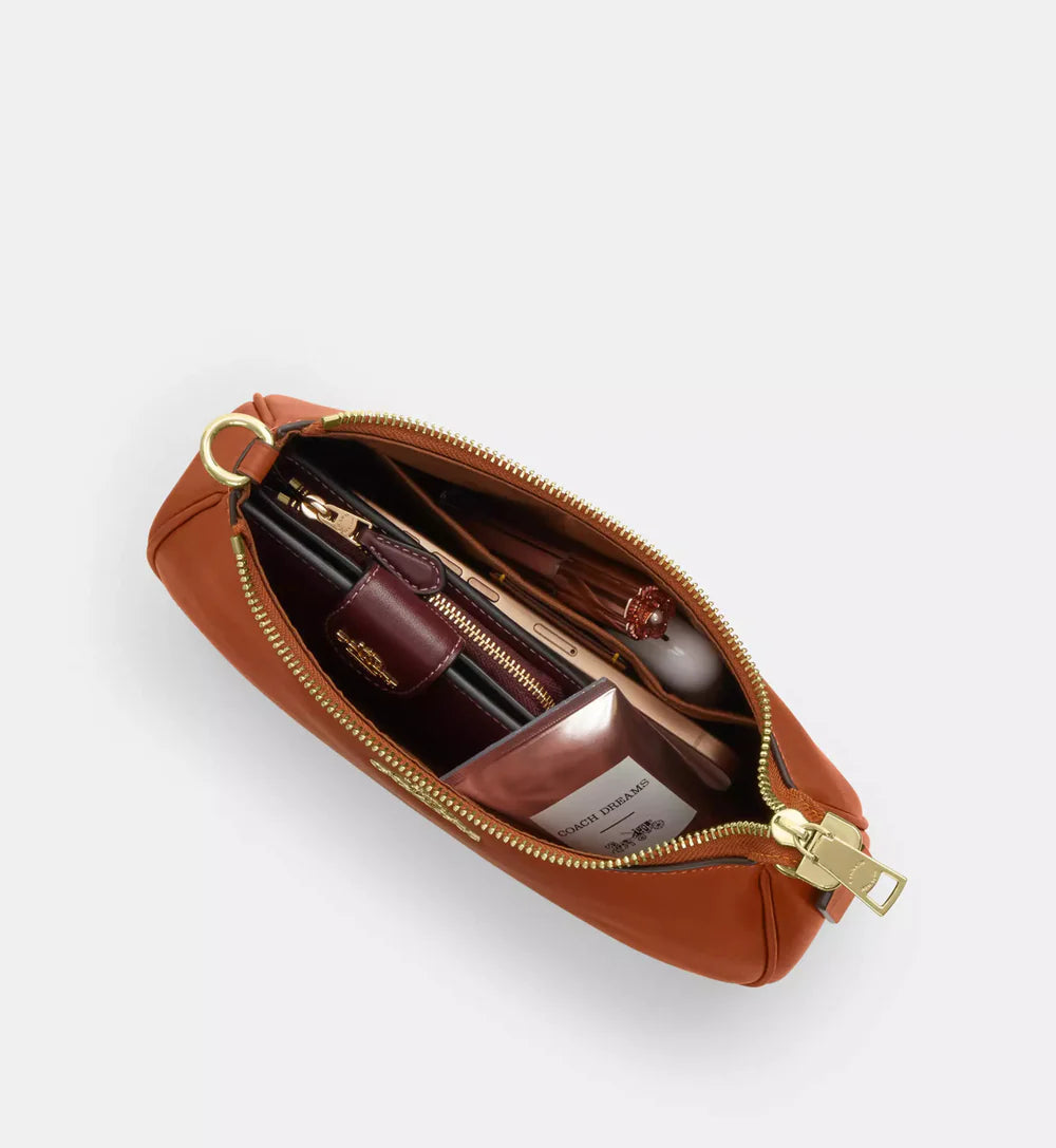 Coach Teri Shoulder Bag 'Smooth Leather In Amber Brown'