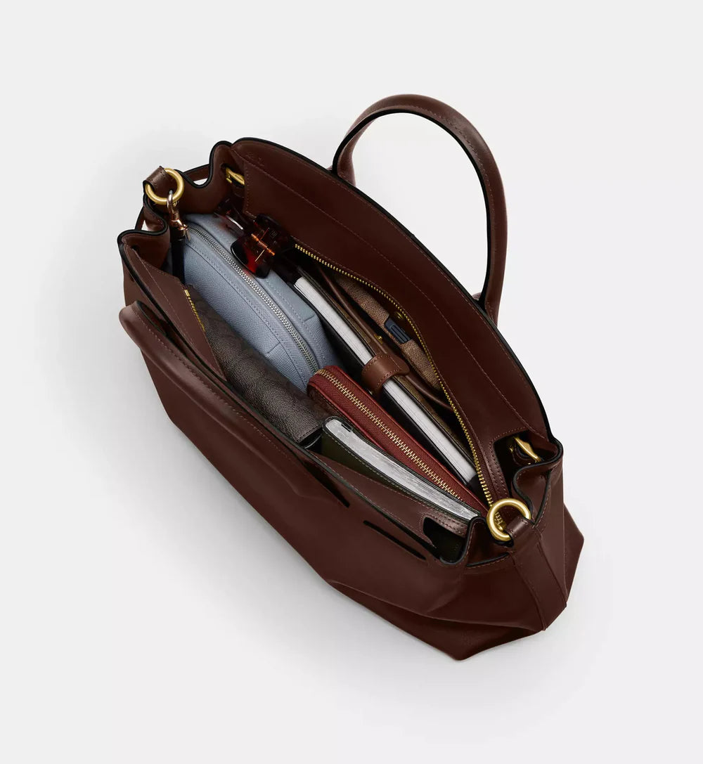 Coach Soft Empire Carryall Bag 40 'Smooth Leather Brass Maple'