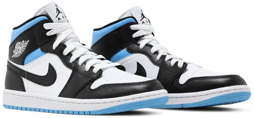 Air Jordan 1 Mid 'University Blue Black'