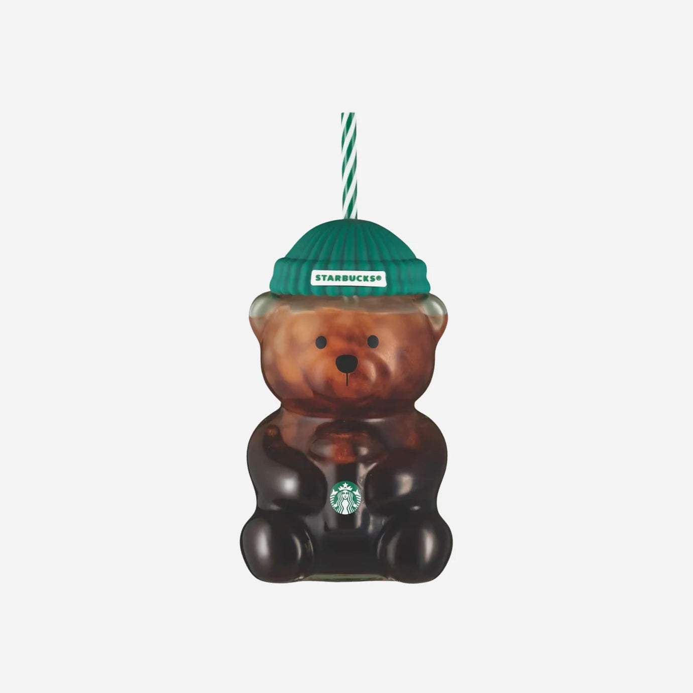 Starbucks Bear Bearista Glass Tumbler Cup