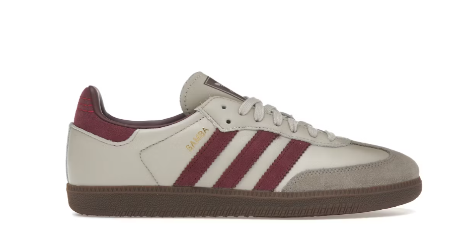 Adidas Samba OG 'Putty Grey Maroon'