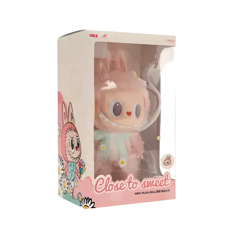 Pop Mart Labubu Mokoko Close to Sweet Vinyl Plush Doll Pendant Keychain