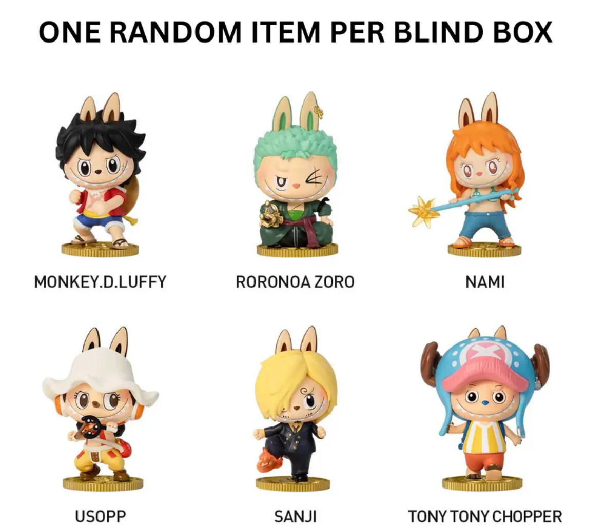 Pop Mart Labubu The Monsters x One Piece Series Single Blind Box (Pack of 1)