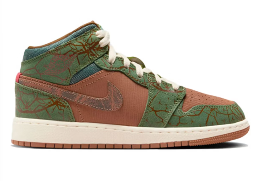 Air Jordan 1 Mid 'Treeline' (GS)