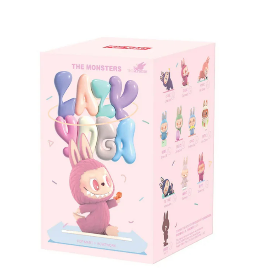 Pop Mart Labubu The Monsters Lazy Yoga Series Figures Sealed Case