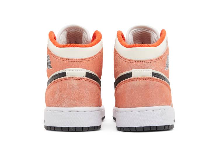 Air Jordan 1 Mid SE 'Orange Suede' (GS)