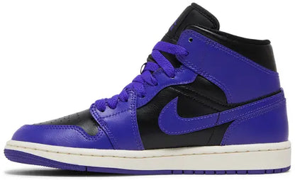 Air Jordan 1 Mid 'Purple Black' (WMNS)