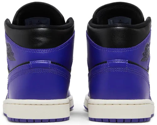 Air Jordan 1 Mid 'Purple Black' (WMNS)