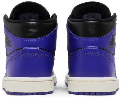 Air Jordan 1 Mid 'Purple Black' (WMNS)