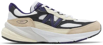 New Balance 990v6 MiUSA Teddy Santis White Black Plum