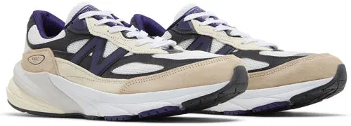 New Balance 990v6 MiUSA Teddy Santis White Black Plum