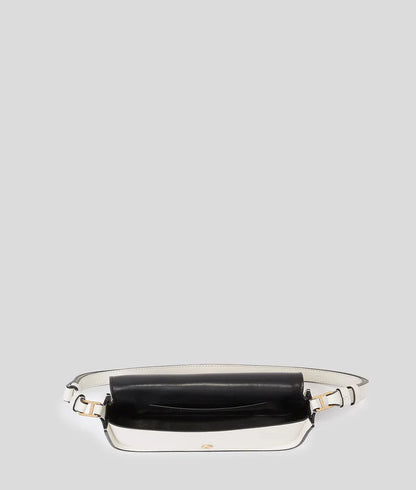 KarlLagerfeld Ksignature Two-Way Crossbody Bag Off White