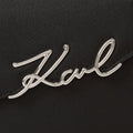 KarlLagerfeld Ksignature Slim Crossbody Bag Black/Nickel