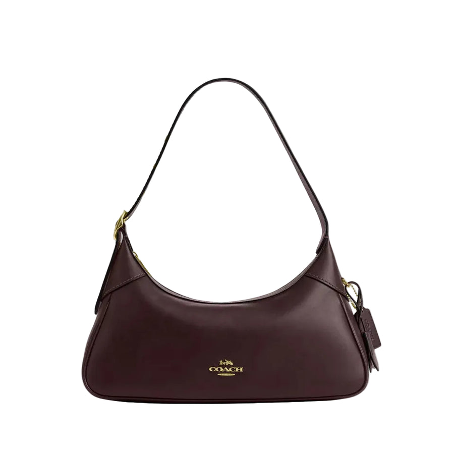 Coach Ella Small Shoulder Bag 'Smooth Leather Gold Espresso'