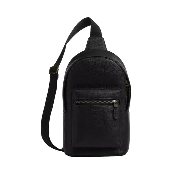 Coach West Pack 'Pebbled Leather Gunmetal Black'