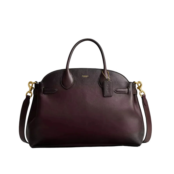 Coach Soft Empire Carryall Bag 40 'Smooth Leather Brass Merlot'