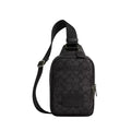 Coach Racer Sling Pack In Signature Canvas 'Signature Canvas Gunmetal Charcoal Black'