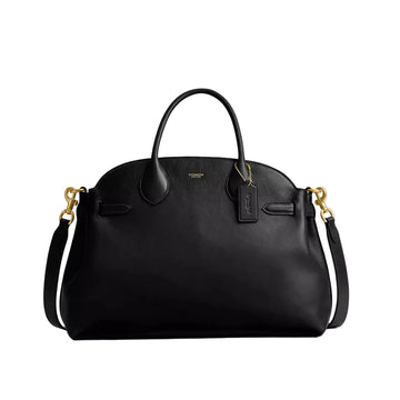 Coach Soft Empire Carryall Bag 40 'Smooth Leather Brass Black'