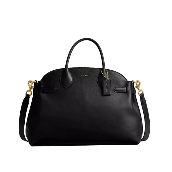 Coach Soft Empire Carryall Bag 40 'Smooth Leather Brass Black'