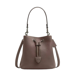 Coach Rowan Bucket Bag 'Pebbled Leather Gunmetal Dark Stone'
