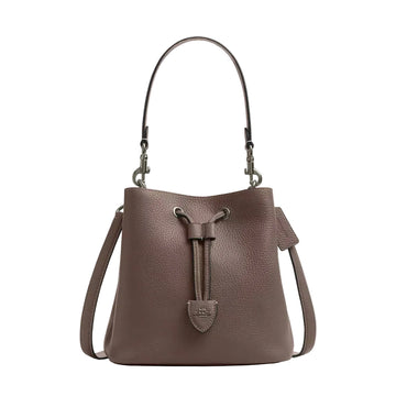 Coach Rowan Bucket Bag 'Pebbled Leather Gunmetal Dark Stone'