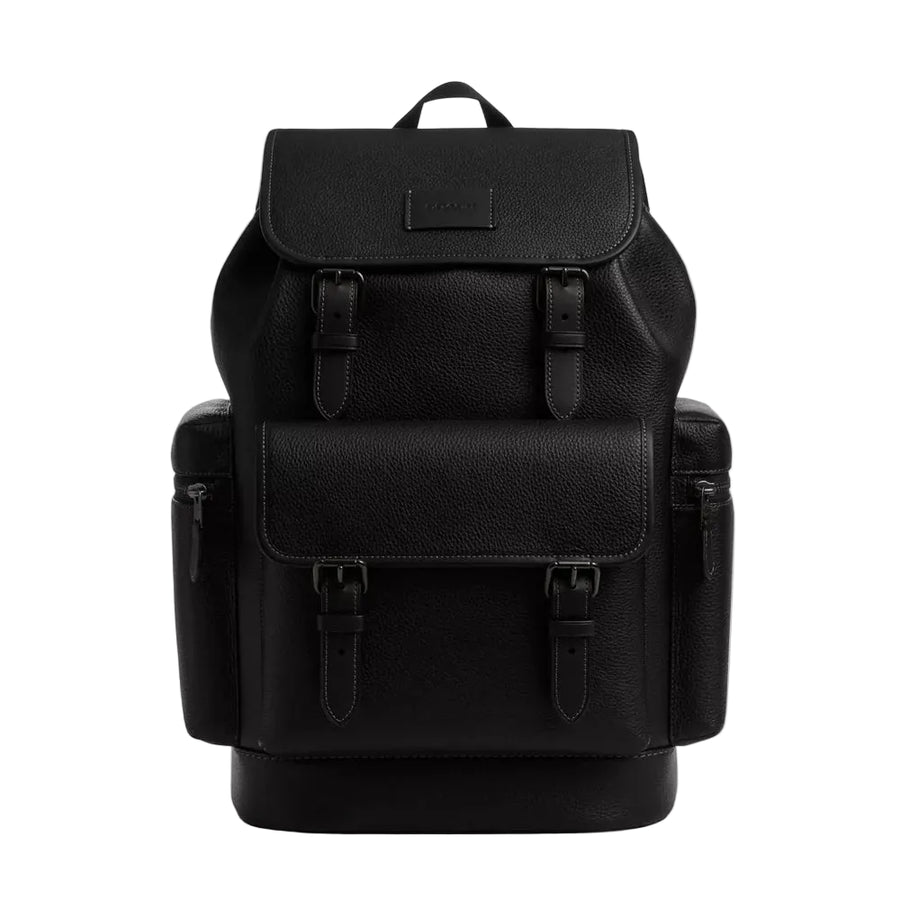 Coach Sprint Backpack 'Pebbled Leather Black Copper Finish Black Black'