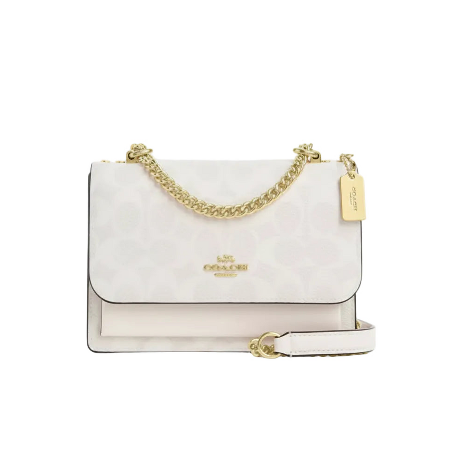 Coach Mini Klare Crossbody Bag In Signature Canvas 'Signature Canvas Gold White Chalk'