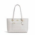 Coach Station Tote Bag In Signature Canvas 'Signature Canvas Gold White Chalk'