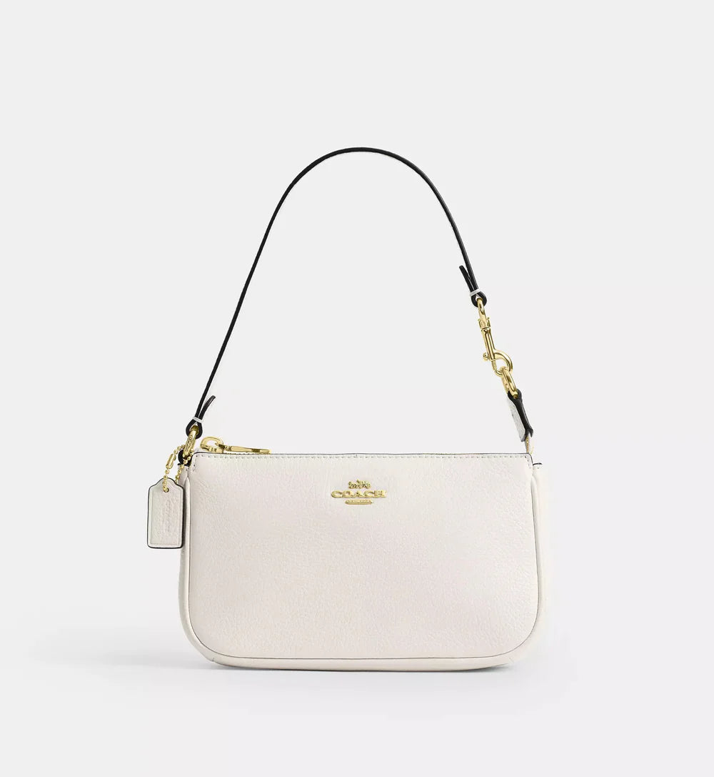 Coach Nolita 19 'Pebbled Leather Gold Chalk'