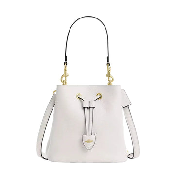 Coach Rowan Bucket Bag 'Pebbled Leather Gold Chalk'