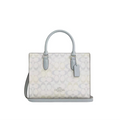 Coach Maggie Small Tote Bag In Pretty Signature Canvas 'Signature Canvas Silver Chalk Blue'