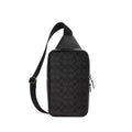 Coach Sullivan Pack In Signature Canvas 'Signature Canvas Gunmetal Charcoal Black'