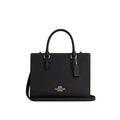 Coach Maggie Small Tote Bag In Signature Leather 'Smooth Leather Gold Black'
