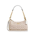 Coach Teri Shoulder Bag In Signature Canvas 'Signature Canvas Gold Sand Chalk'