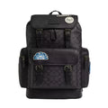 Coach Sprint Backpack In Signature Canvas With Patches 'Signature Canvas Gunmetal Charcoal Multi'