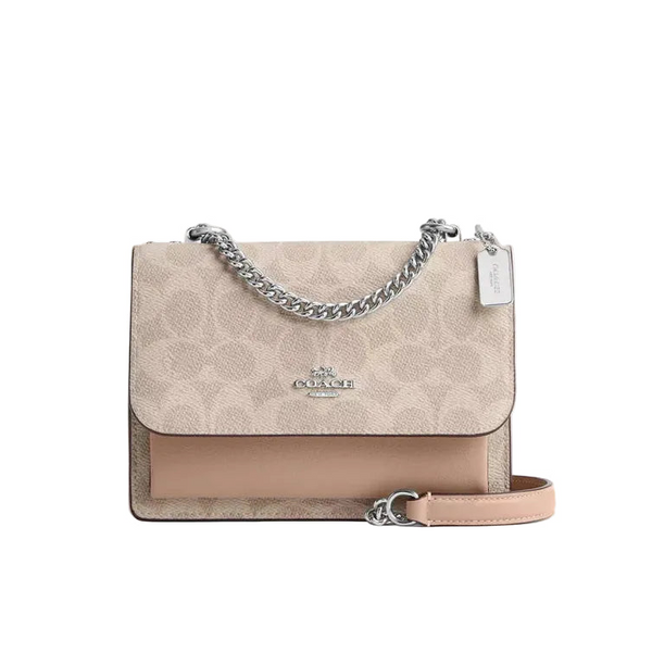Coach Mini Klare Crossbody Bag In Signature Canvas 'Signature Canvas Silver Sand Taupe'
