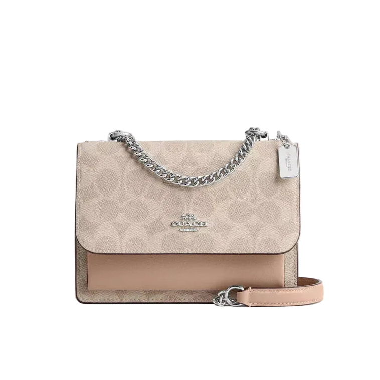 Coach Mini Klare Crossbody Bag In Signature Canvas 'Signature Canvas Silver Sand Taupe'