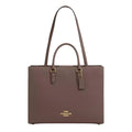 Coach Maggie Tote Bag 'Pebbled Leather Gold Dark Stone'