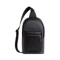 Coach West Pack In Signature Canvas 'Signature Canvas Gunmetal Charcoal Black'