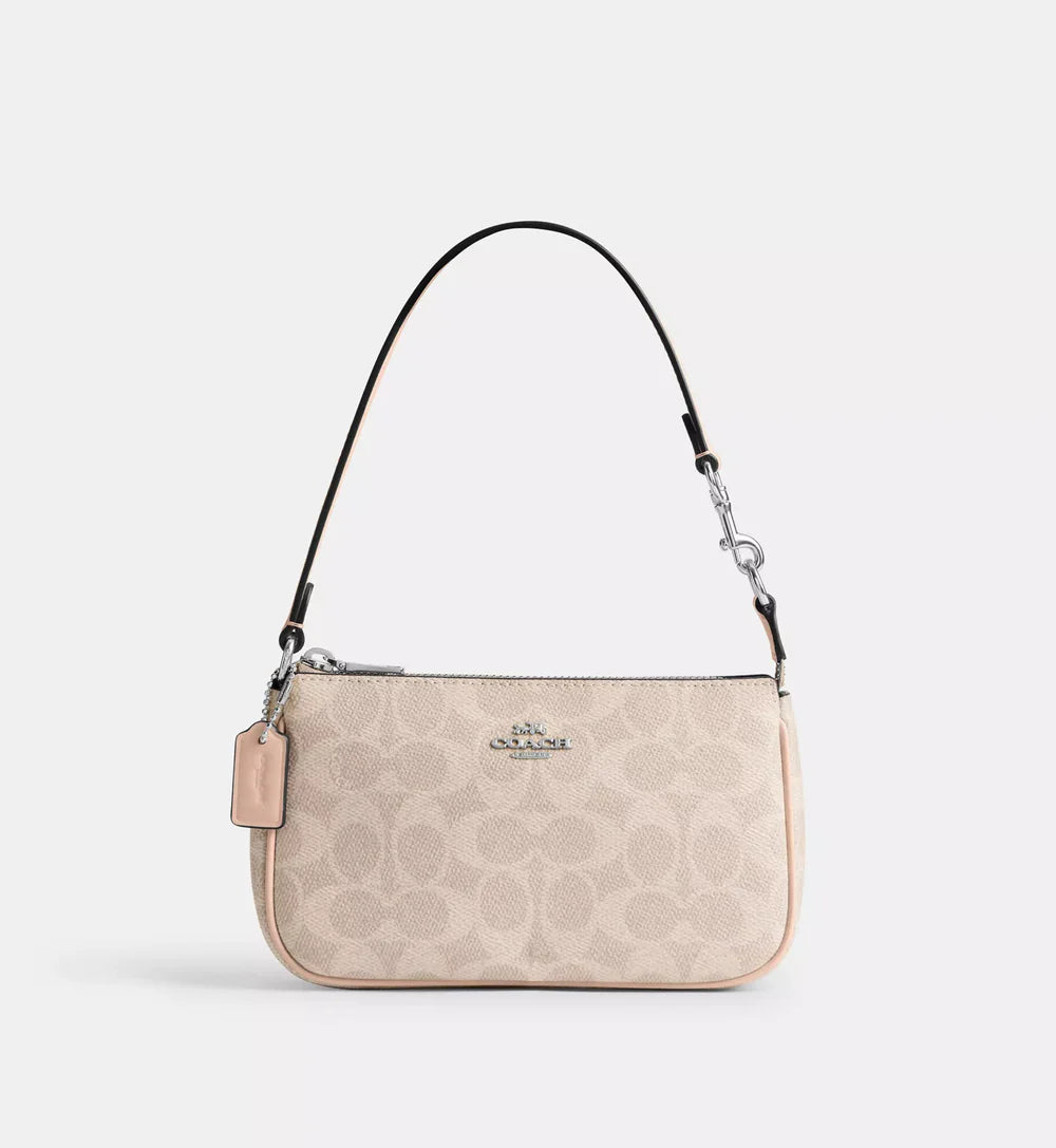 Coach Nolita 19 In Signature Canvas 'Signature Canvas Silver Sand Taupe'