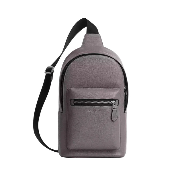 Coach West Pack 'Pebbled Leather Silver Graphite'
