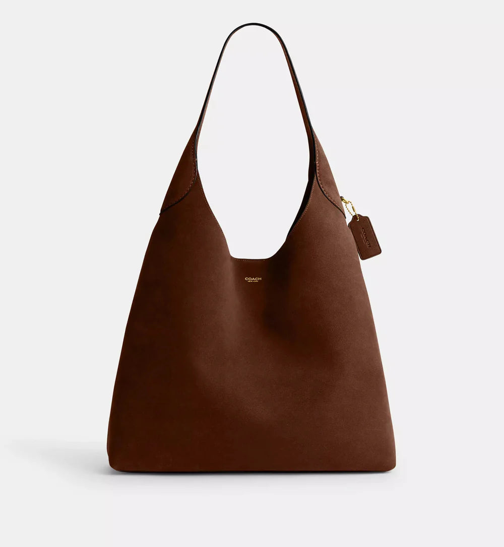 Coach Brooklyn Shoulder Bag 39 'Suede Brass Warm Brown'